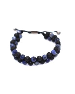 Cerruti 1881 beaded bracelet for men blue 