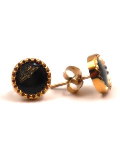 Police ROMAN ladies Earring stainless steel gold 