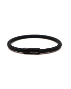 Single Wrap Scoubidou Black Leather 