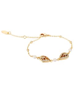 Just Cavalli stainless steel women bracelet gold with crystal 
