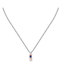 Maserati SAPPHIRE gent necklace steel silver size 45+5cm 