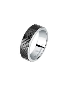 Maserati Ring For Men Stainless Steel Black size 21