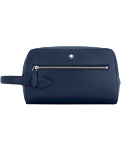 Montblanc Sartorial Wash Bag - Blue Leather 