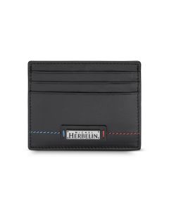 Michel Herbelin Credit Card Case Black Leather 