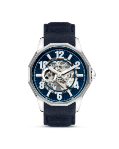 Cerruti 1881 Molveno automatic watch for men with blue leather 