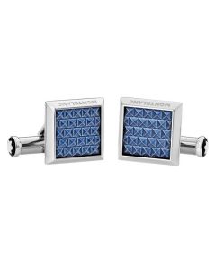 Montblanc Meisterstuck Stainless Steel Cufflink blue