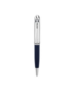 Police Luxury Ballpoint Pen - Elegant Blue and Silver 