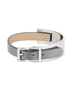 Montblanc Bracelet Wrap Me, Adjustable Grey Leather