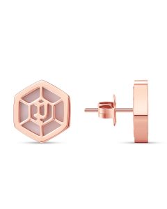 Police earring for women steel rose gold 