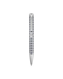 Police FUTURA ballpoint pen stainless steel silver , Blue