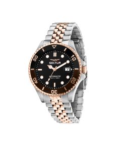 Sector 230 automatic men watch steel black , Rose gold 