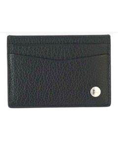 Dunhill Leather Card Holder, 4 Credit Card Slots, Black