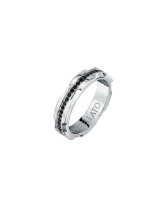 Morellato URBAN men ring steel silver with crystal size 21