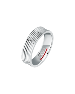 Sector ROW SHINY ring for men steel silver size 25