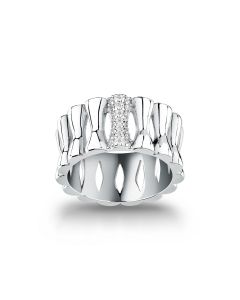 Morellato ladies ESSENZA ring steel silver size 14