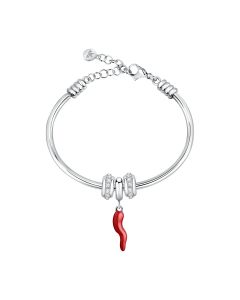 Morellato women BANGLE charms stainless steel silver , Red