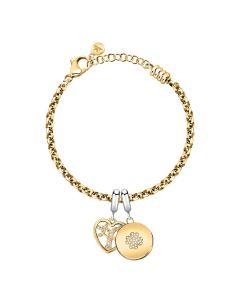 Morellato Drops Heart Women Charms Steel gold With Crystal