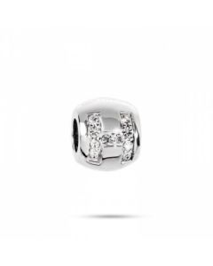 Morellato Drops H WHITE CRYSTAL Charms For Women Silver