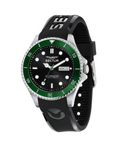 Sector 230 men automatic watch silicon black 