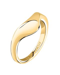 Trussardi T-DESIGN ladies ring stainless steel gold size 14