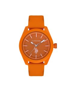 US Polo Assn women watch orange Silicon