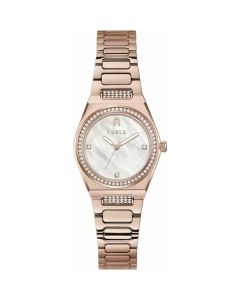 FURLA Ladies Rose Gold Tone Steel Watch
