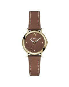 Furla Nude Watch For Women Brown Leather 