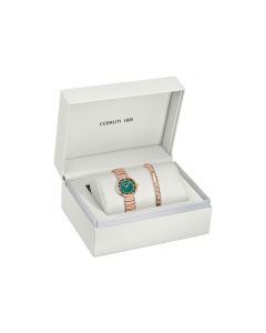 Cerruti 1881 ladies watch set with 2 pcs steel rose gold