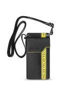 Police Swathe Mobile Pouch for Men Black leather 