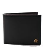 Dunhill wallet 6cc for men with 2 ID black leather
