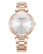 Kenneth Cole Crystal Ladies Wach Steel Rose Gold 