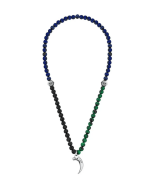 Police TALON necklace for men silver with multi colored beads
