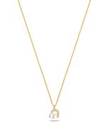 Aigner A logo ladies necklace steel gold 