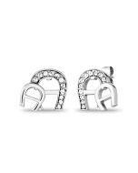 Aigner A logo ladies earring steel silver