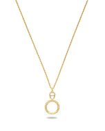 Aigner chain necklace for ladies steel gold 