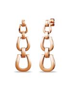 Aigner double ladies earring steel rose gold
