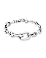 Aigner women bracelet stainless steel silver tone 
