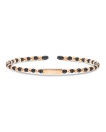 Aigner Novelty Bangle For Women Steel Gold - Silver