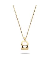 Aigner Women's Short Necklace Stainless Steel Gold