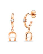 Aigner Women's Earrings – Stainless Steel Rose Gold With Crystals