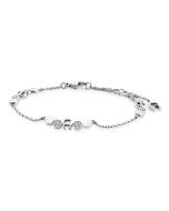 Aigner ladies bracelet with logo stainless steel silver - crystal  
