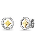 Aigner ladies round earring stainless steel silver