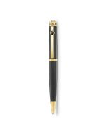 Aigner ballpoint pen for gent steel black with gold