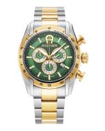 Aigner Benevento men watch steel green , Gold