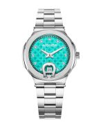 Aigner TAVIANO ladies watch steel silver , Cyan