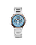 Aigner FERMO watch for men stainless steel silver , Blue