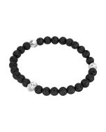 Aigner ADRIO men bracelet with black beads