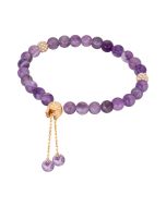 Aigner FESTO ladies bracelet rose gold with Purple beads