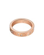 Aigner SANTINA ring for women steel rose gold size 54