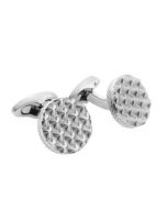 Origami Cufflinks in a Titanium Token Kaleidoscope Texture
